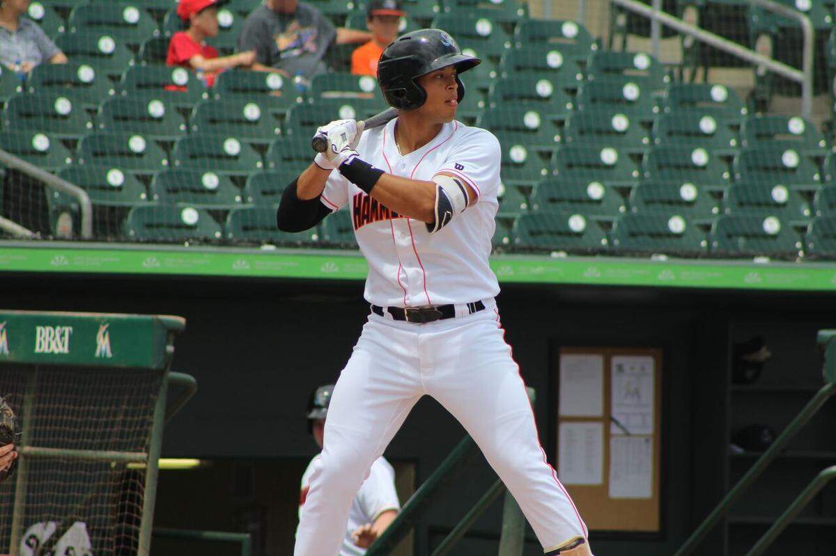 Miami Marlins' shortstop prospect Joe Dunand, the nephew of baseball great Alex Rodriguez, is the club's No. 16 overall prospect and thriving in his first year at Single A Jupiter.