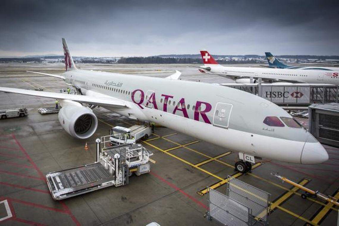 Qatar airliner.