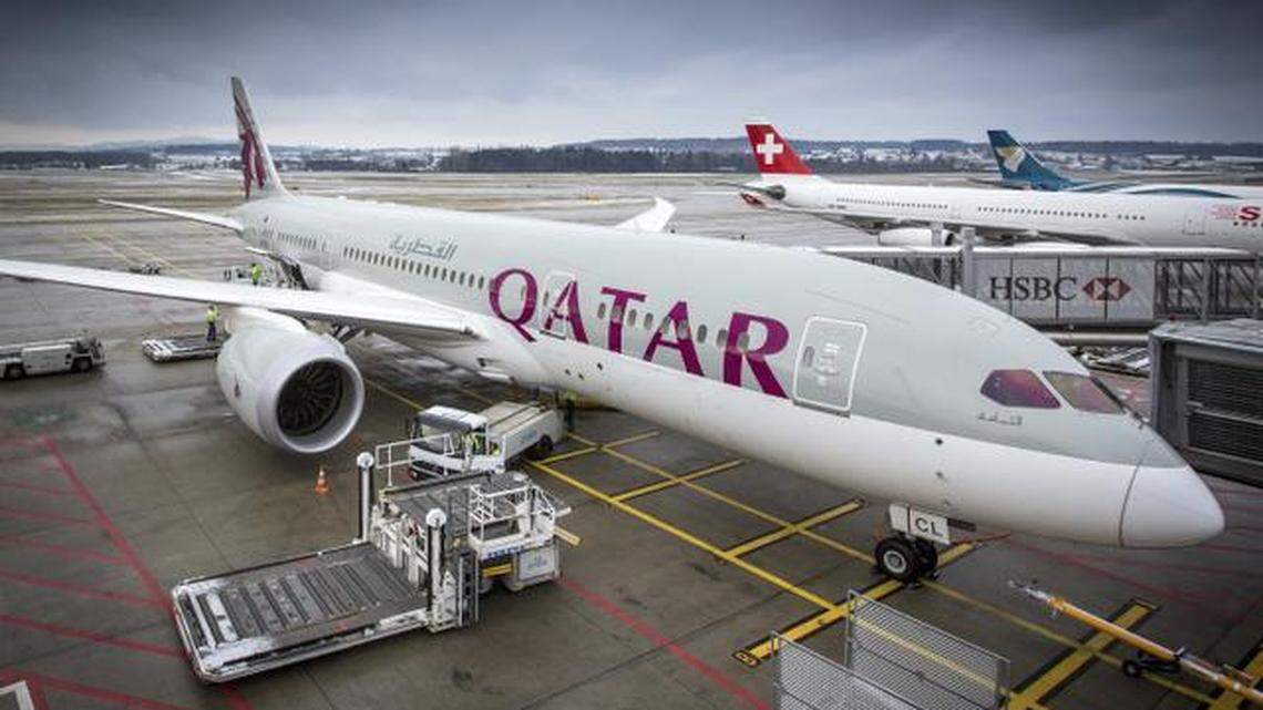 Qatar airliner.