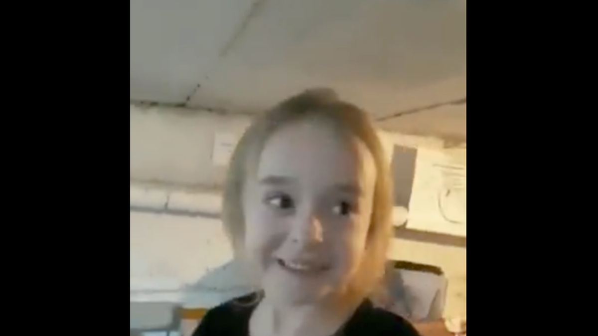 A girl named Amelia is gaining international attention after singing “Let It Go” from a bomb shelter in Kyiv, Ukraine.