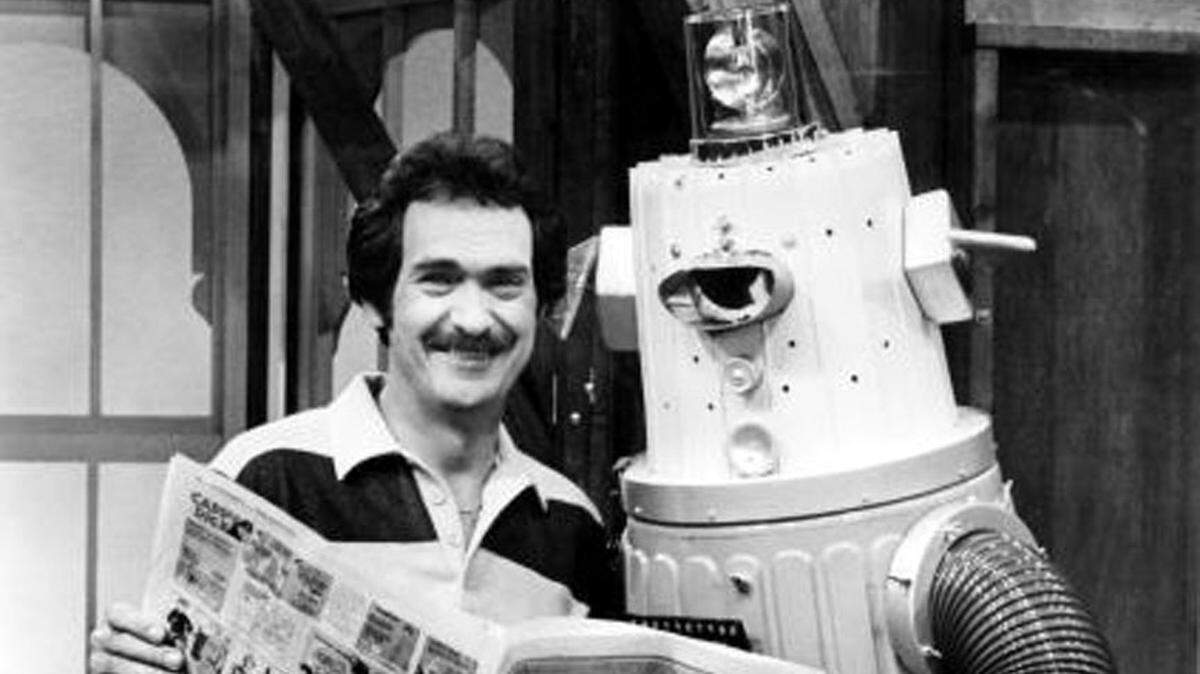 Wayne Chandler and Toby the Robot