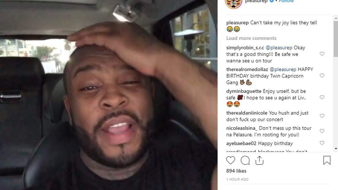 Marcus Ramone Cooper is better known by his stage name Pleasure P.