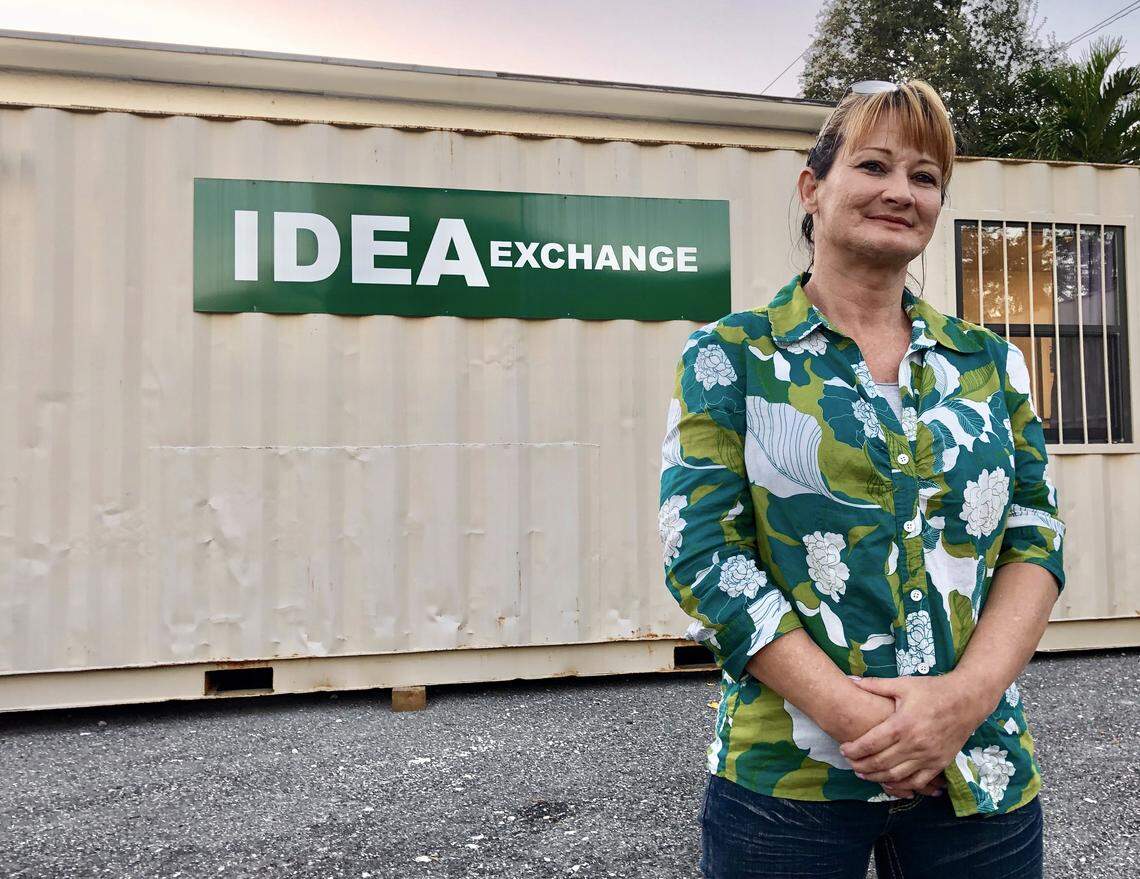 Margo Kenyon, 46, has been drug-free for six months. She is in rehabilitation and wants to become a peer counselor. The IDEA Needle Exchange helped steer her into rehab.