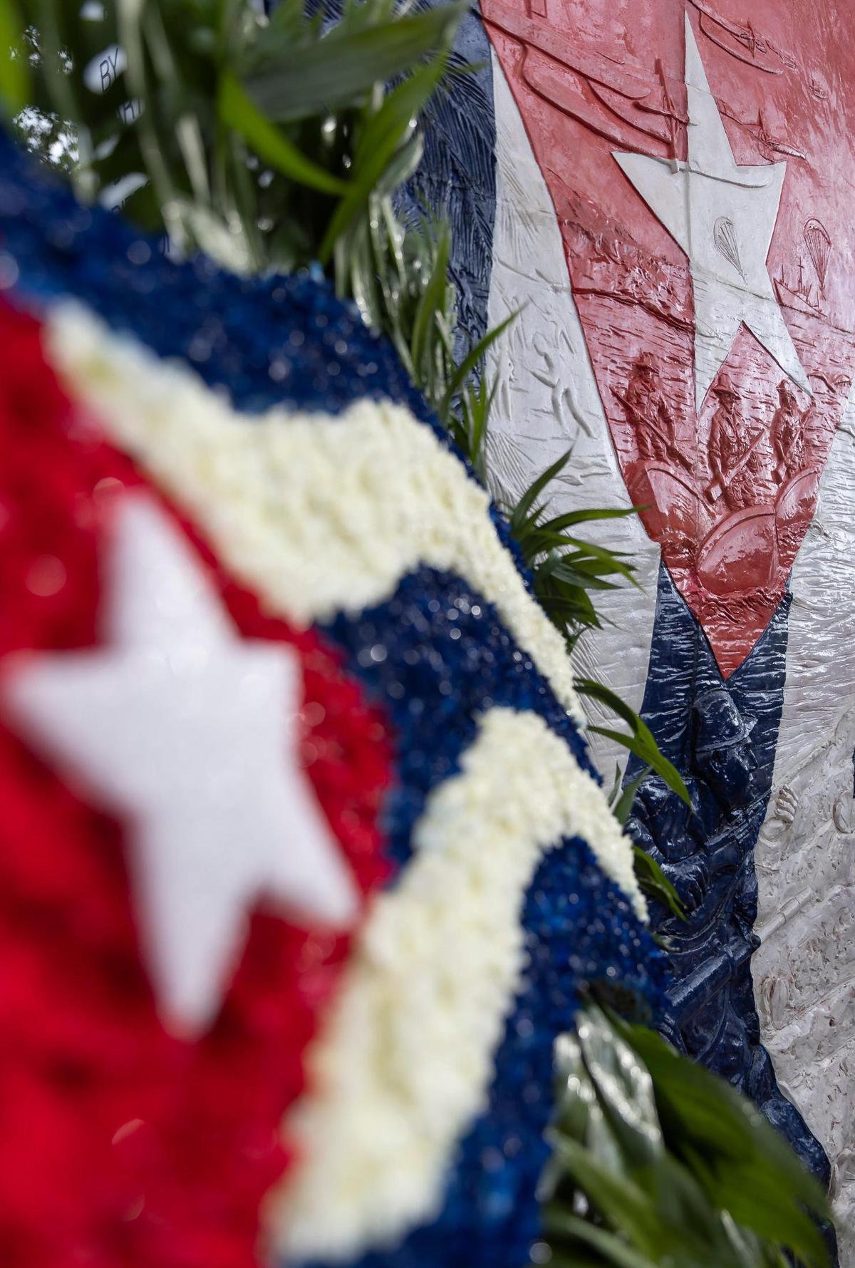 The new monument was installed at the Bay of Pigs Memorial Park on Wednesday, April 12, 2023, in Miami, Fla.
