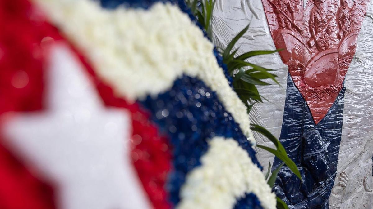 Vista de un nuevo monumento en el Bay of Pigs Memorial Park, el 12 de abril de 2023 in Miami.