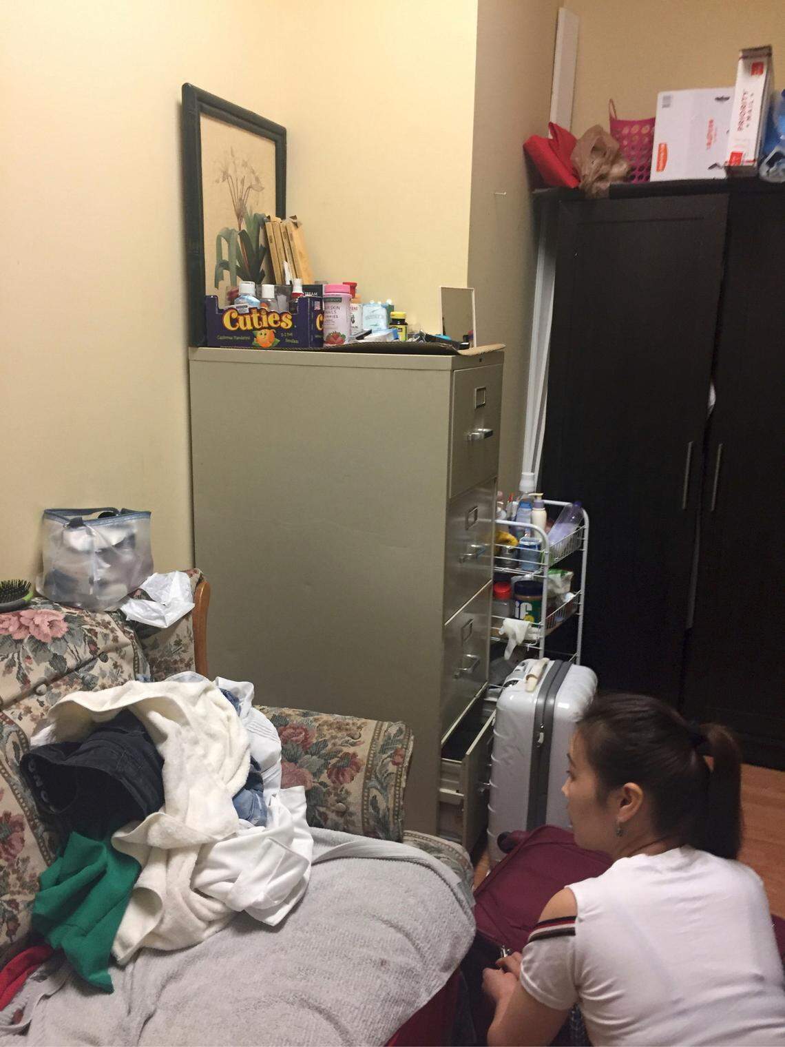 An inspector from the Florida Department of Health snapped a photo of where women appeared to be living inside Bridge Day Spa in July 2018.