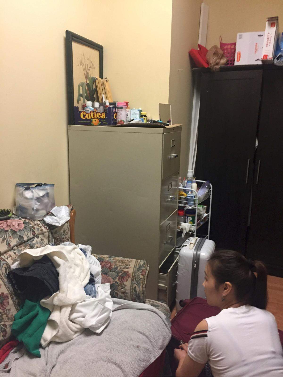 An inspector from the Florida Department of Health snapped a photo of where women appeared to be living inside Bridge Day Spa in July 2018.