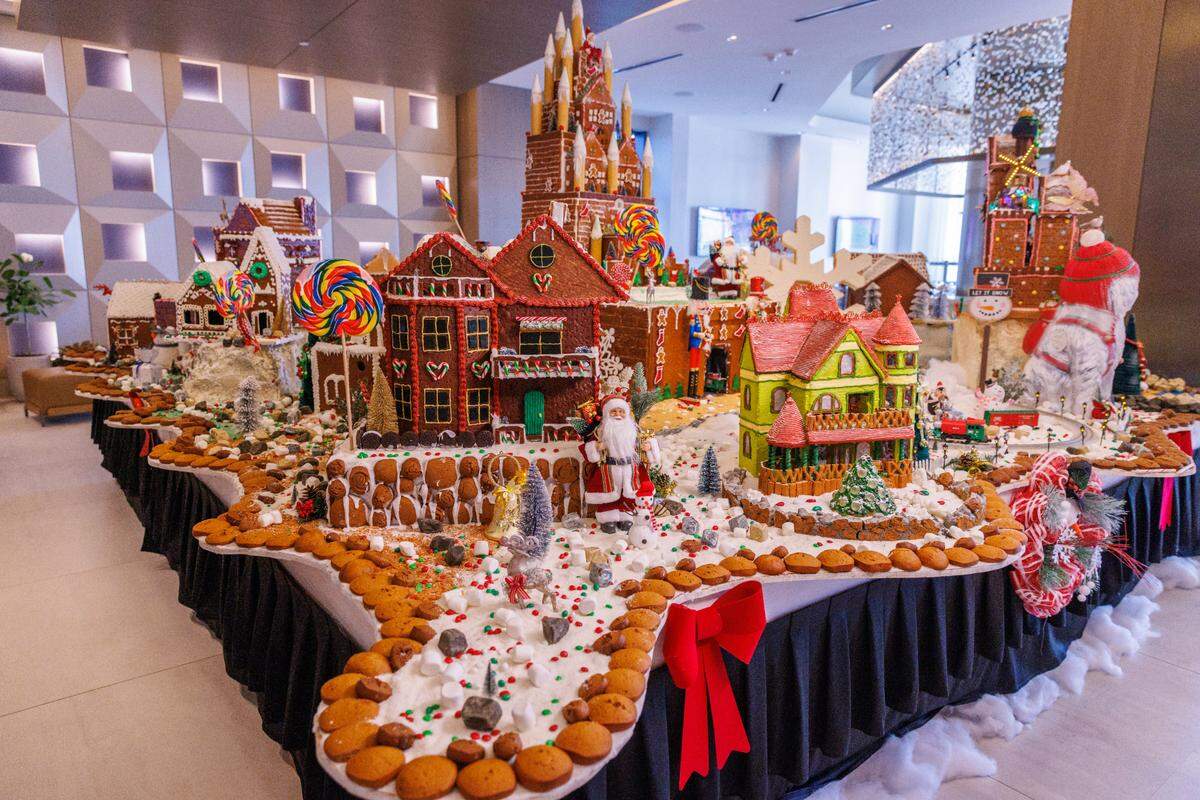 The Willy Wonka Gingerbread Display at the JW Marriott Clearwater Beach Resort & Spa.