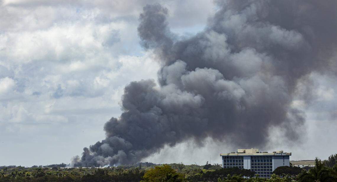 What’s in the burning Miami-Dade warehouse? Food, wood, pajamas and more