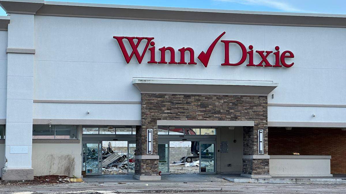The Winn-Dixie at 5850 SW 73rd St. in South Miami was being torn down on July 21, 2023, to make way for a proposed apartment complex. The grocery store was in the neighborhood since 1962.