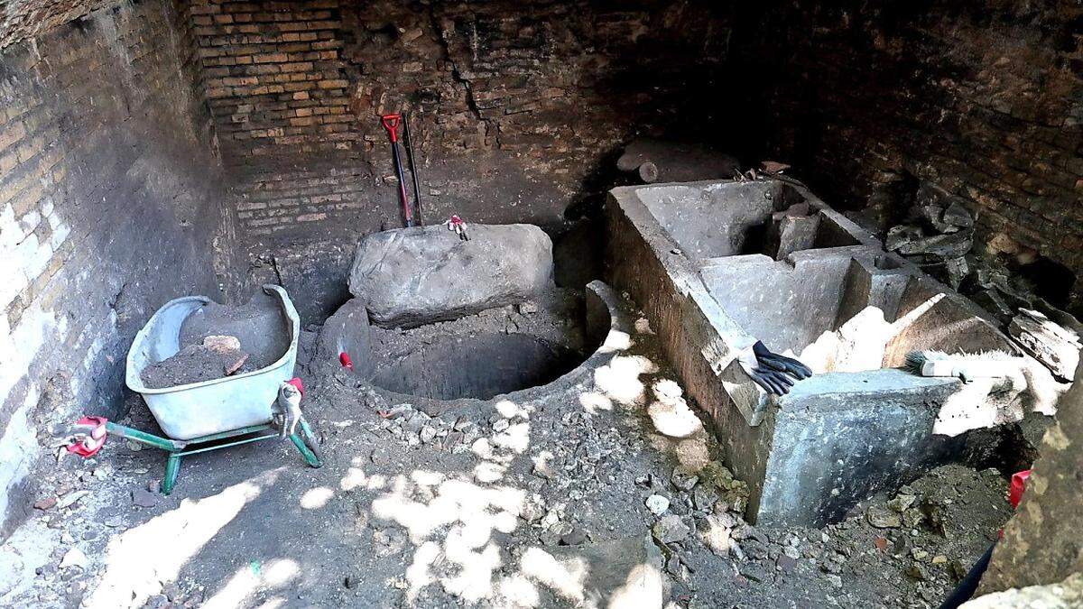 Water basins used to bring kosher water to fountains on the complex were also discovered, officials said.