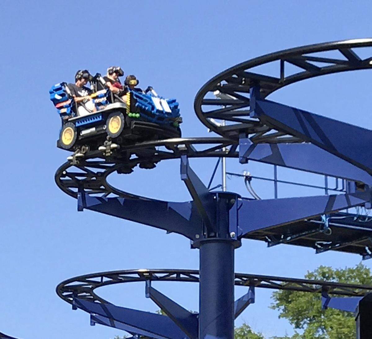 Legoland's Project X roller coaster got a makeover and became the Great Lego Race, with optional virtual reality headsets.