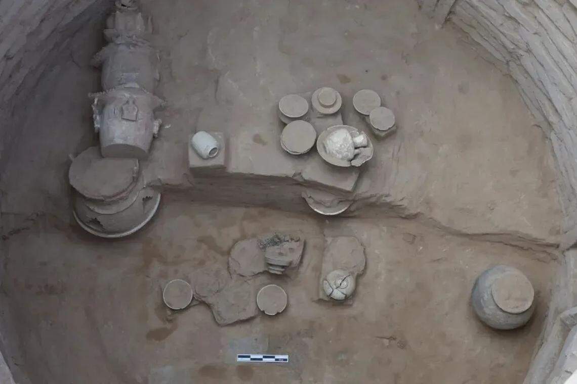 Many relics had been stolen by tomb raiders, but some ceramic pieces and tea sets remained in good condition, officials said.