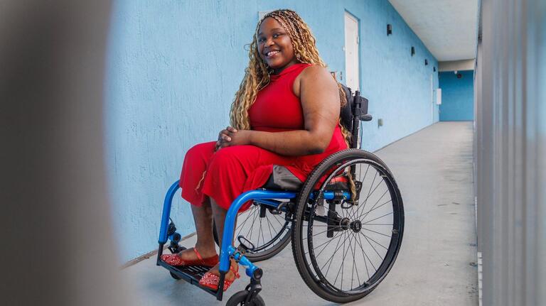 She was a toddler when she survived the Haiti earthquake. Now she needs a laptop for school