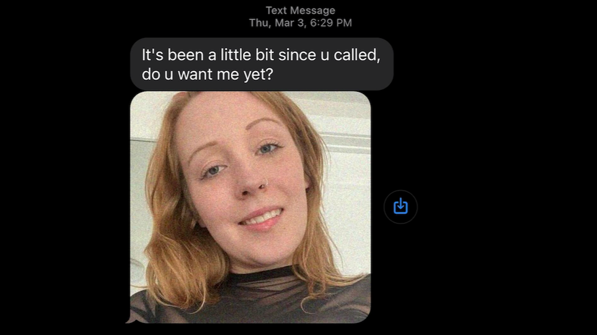 People throughout the United States have been getting an unsolicited text message accompanied by a photo of a young woman.