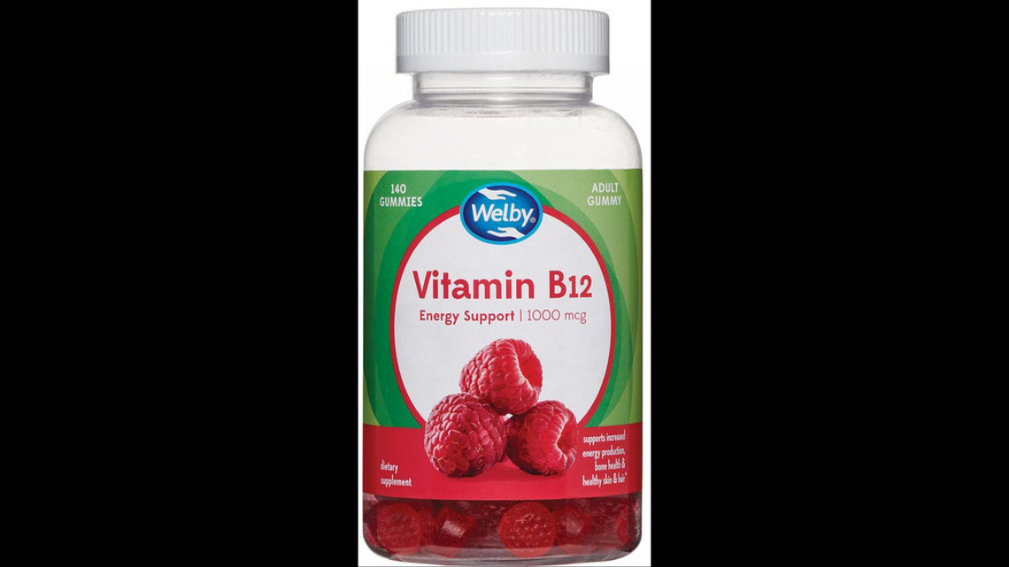 Welby Vitamin B12 Energy Support gummy product 1000 mcg 140 gummies.