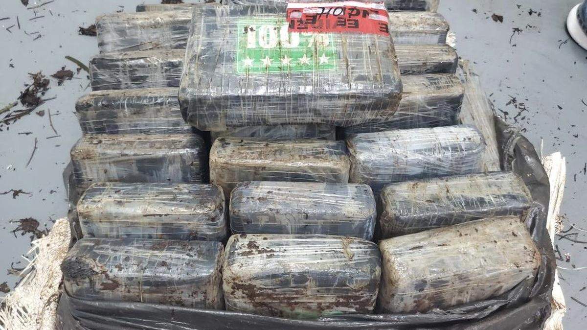 A total of 126 pounds of cocaine was found washed up in the Florida Keys over the weekend of July 29, 2022, according to the U.S. Border Patrol.