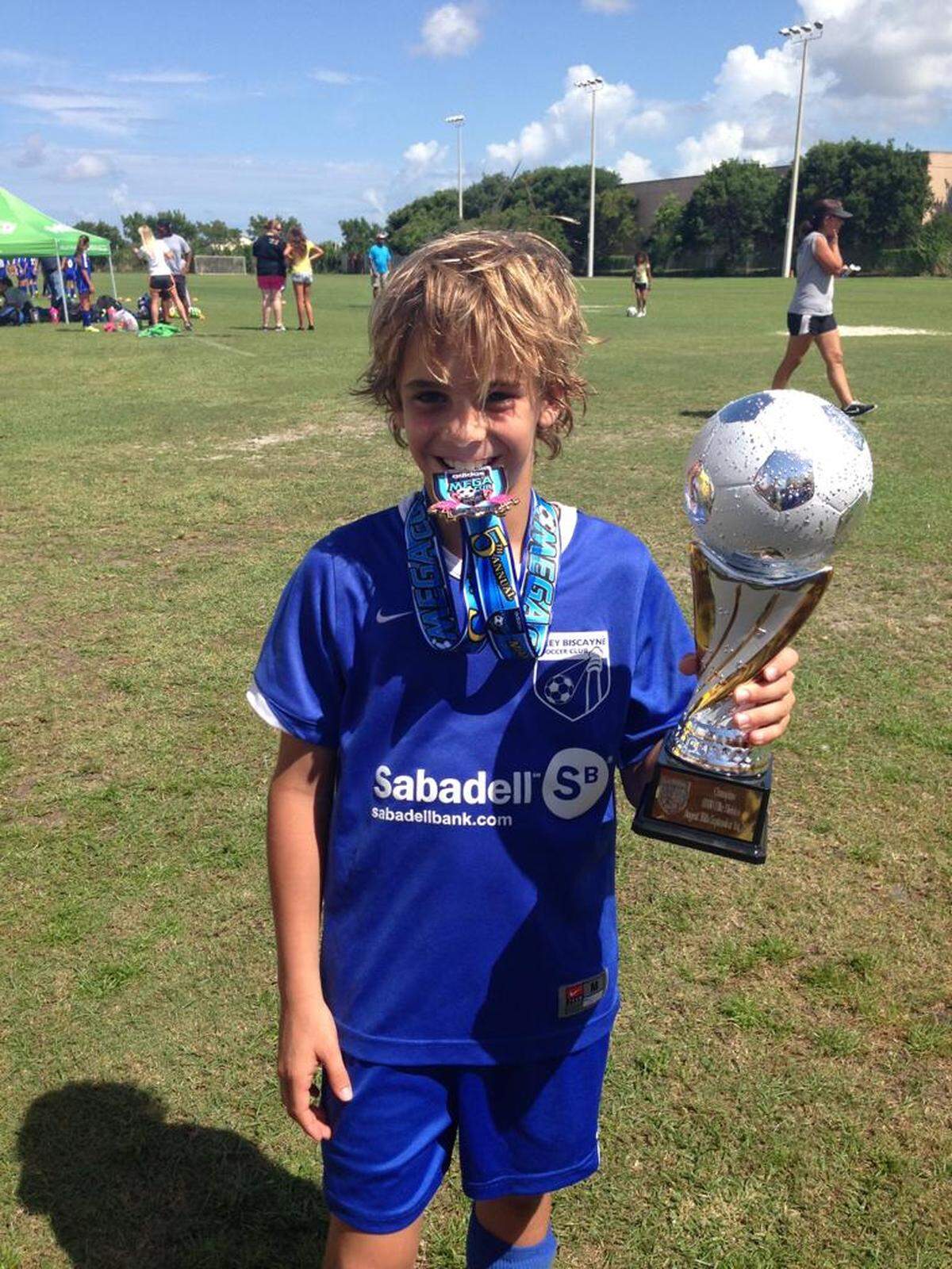 Benja Cremaschi in his youth soccer days.