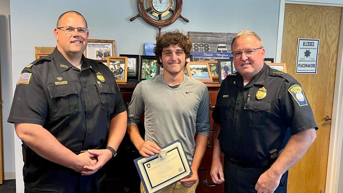 “If he didn’t pick that path and see the missing clothing, we hate to think about what the outcome would have been,” police said.