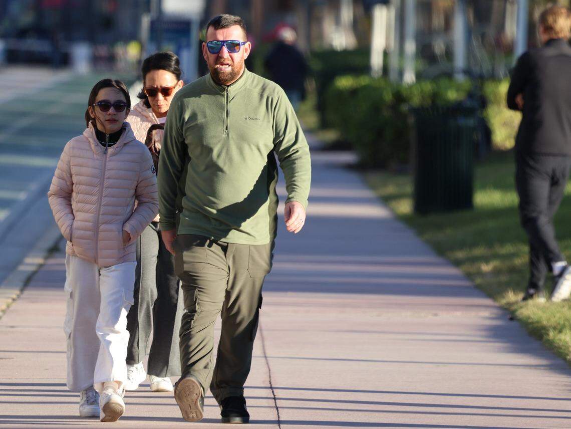 It’s sweater weather in South Beach with temperatures into the 40s on New Year’s Eve 2025.