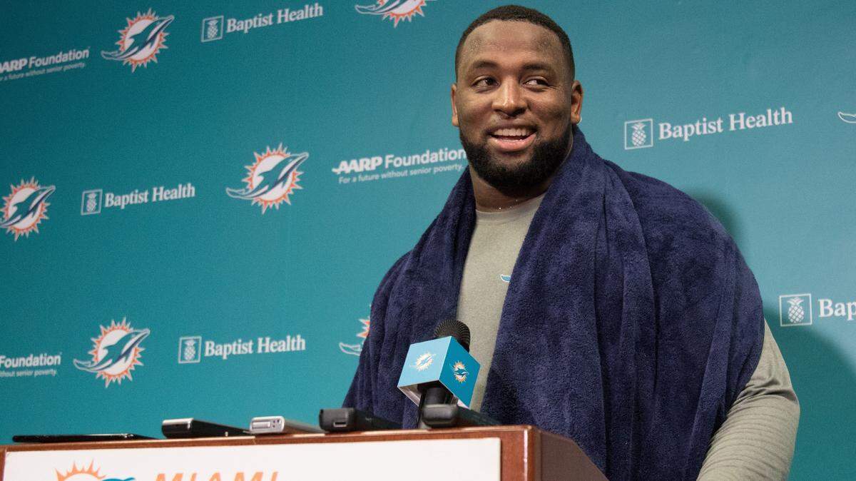 With Ndamukong Suh gone, Dolphins defensive tackle Davon Godchaux is in line for a big workload in Year 2.