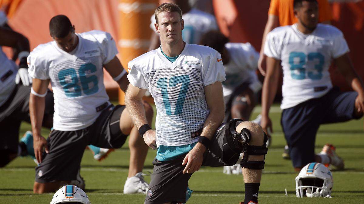 Dolphins quarterback Ryan Tannehill is back -- sort of.