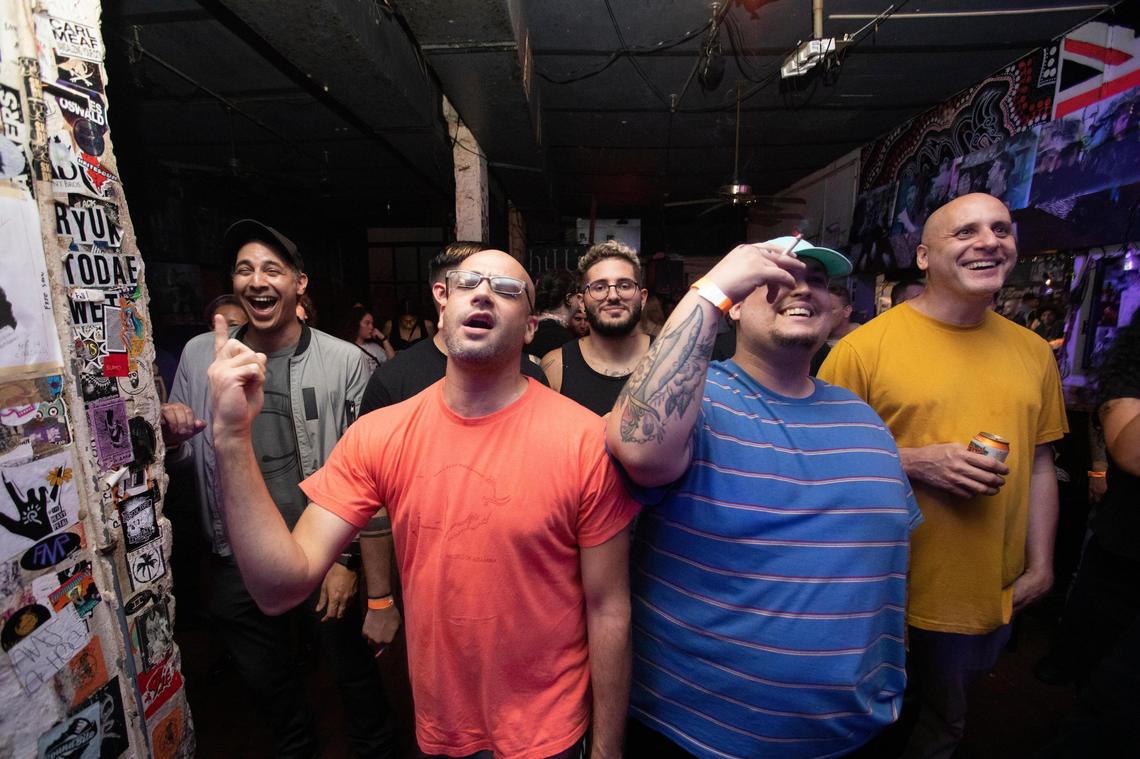 Music fans at Churchill’s Pub in 2019.