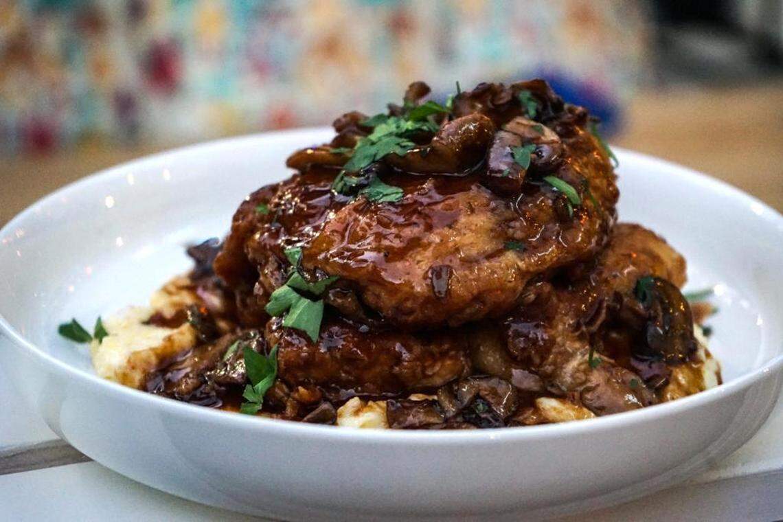 Half chicken marsala at Casa Isola by Pubbelly founder Jose Mendín