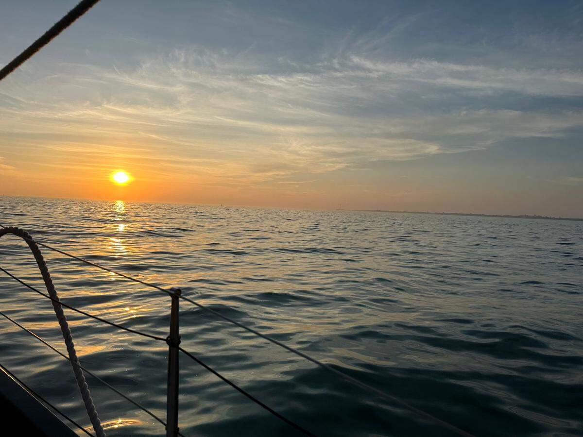 A sunset cruise aboard the Schooner Jolly II Roger in Key West on Jan. 18, 2025.