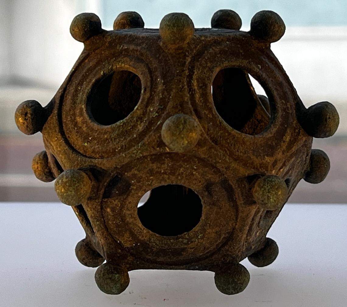 The 12-sided metal object might have been used for religious or ritual practices, according to experts.