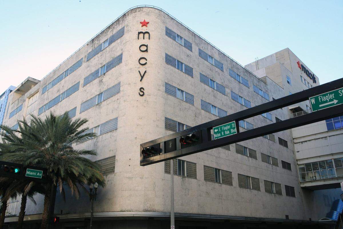 View of of Macy’s department store on Flagler Street in downtown Miami, on Jan. 4, 2018.