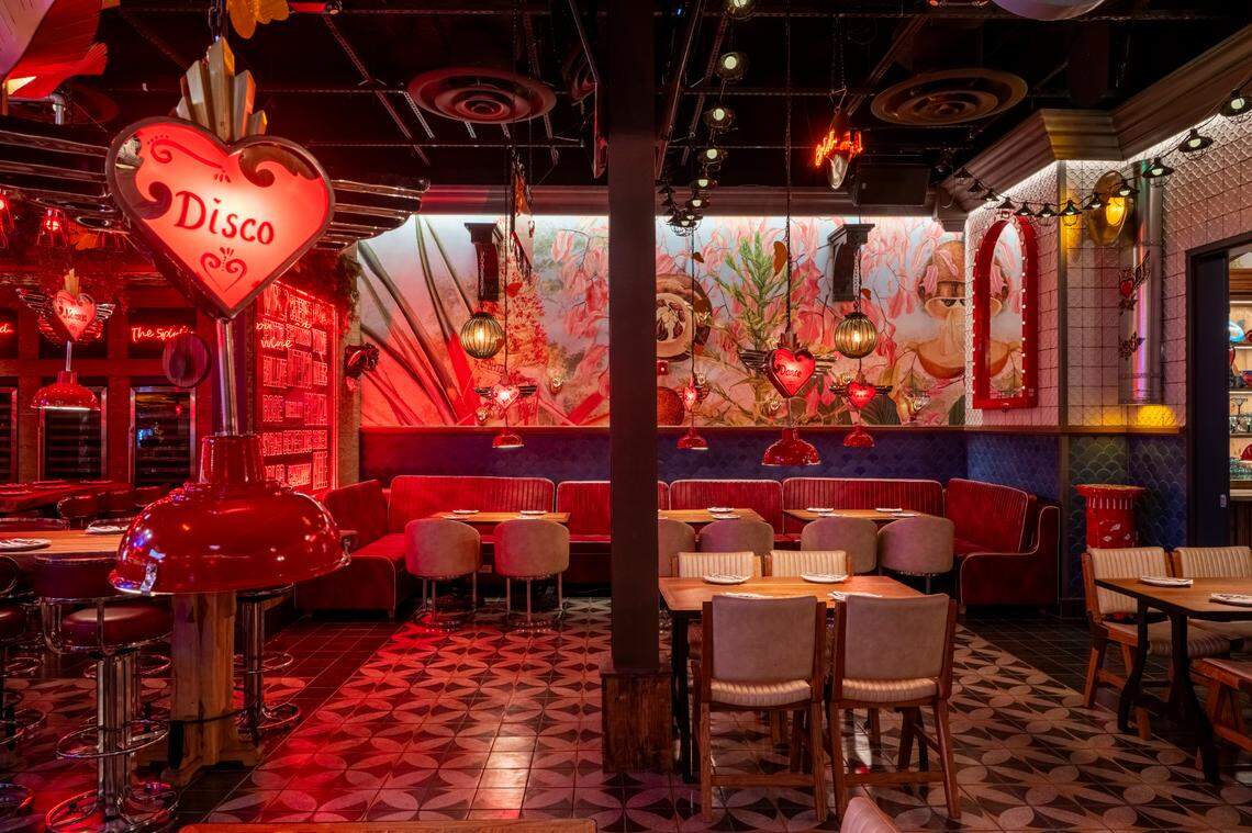 Part of the dining room at Andrés Carne de Res in Miami Beach.