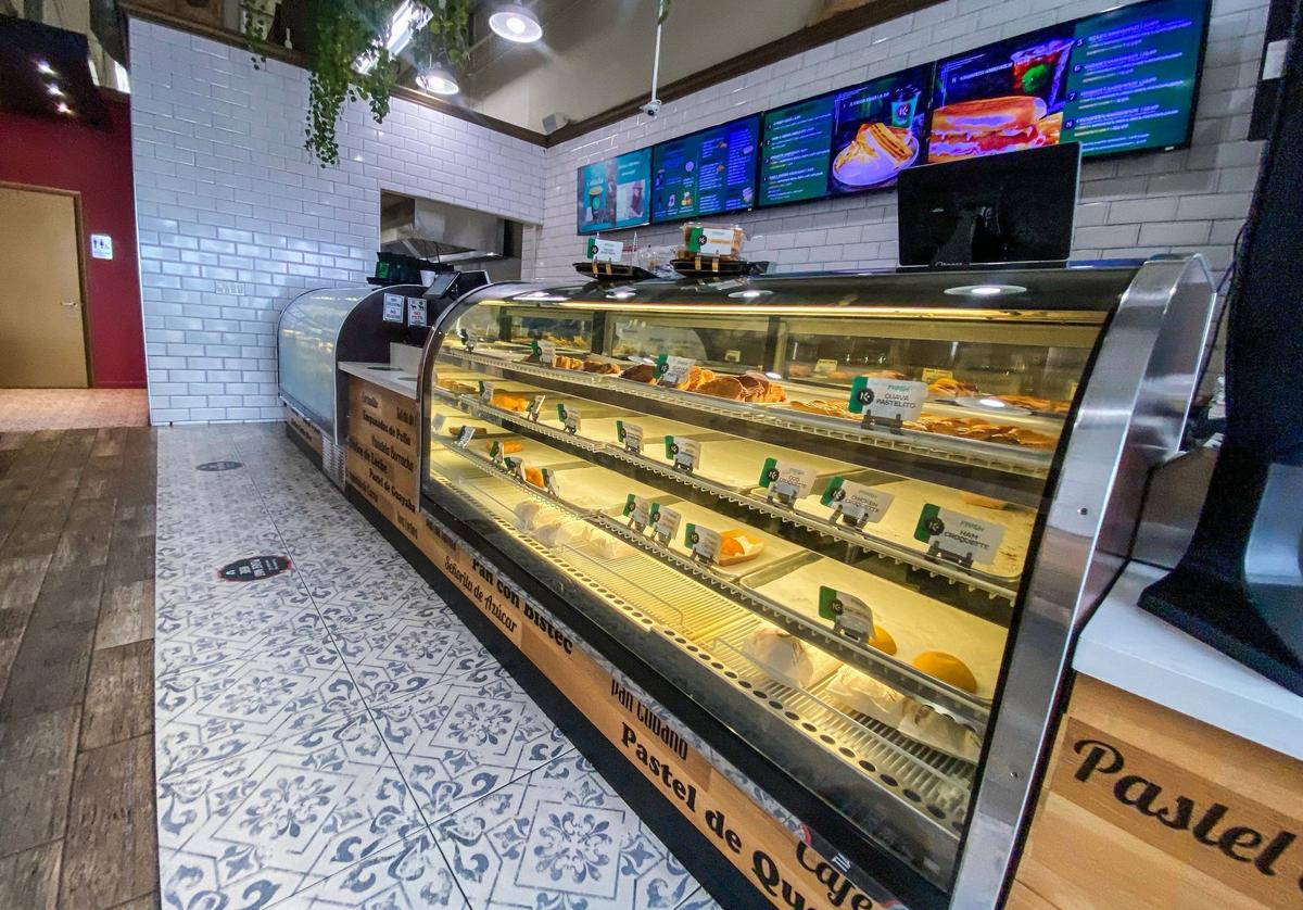 Interior view of the Karla Bakery located at 8754 SW Bird Road, that failed inspection with hot water, hand washing, and food storage issues (not keeping them hot enough) that led to croquetas and pastelitos being hit with Stop Sales by the inspector and thrown out, in Miami. On Thursday August 29, 2024.