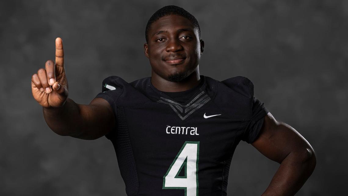 Miami Central High School linebacker Ezekiel Marcelin is a University of Miami commit.