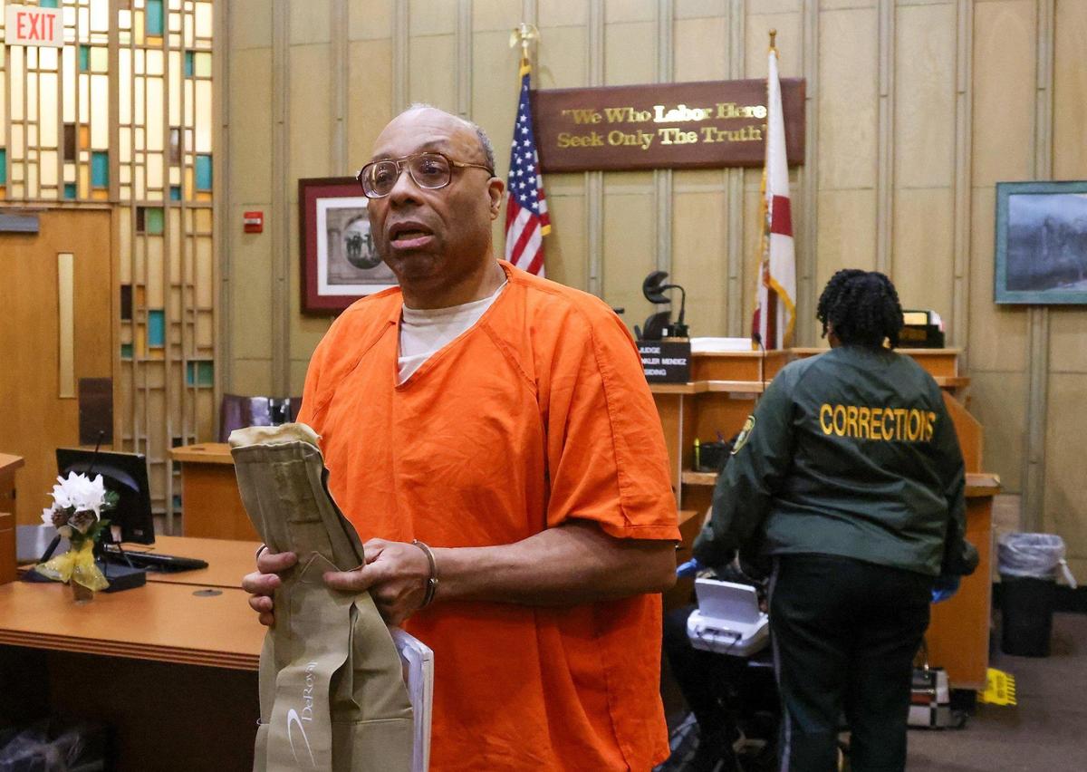 Dale Ewers, who was accused of 1990 rape and murder in South Beach, exits after his hearing in Judge Marisa Tinkler Mendez’s courtroom inside the Richard E. Gerstein Justice Building in Miami, Florida, on Tuesday, December 19, 2023.