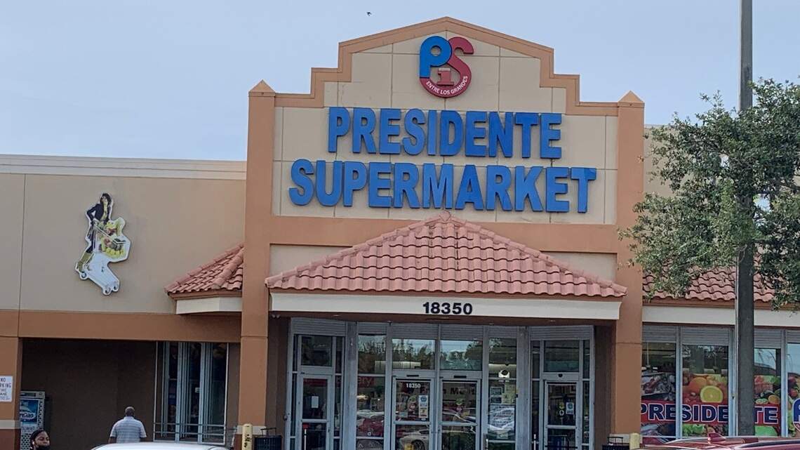 Ancient meat, mold on food and equipment at a Miami-Dade Presidente Supermarket