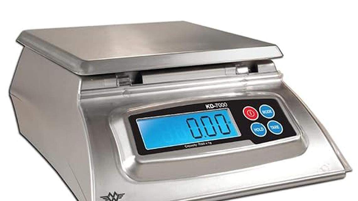 I used to make bread for a living, and this is the kitchen scale I’m using for all my holiday baking
