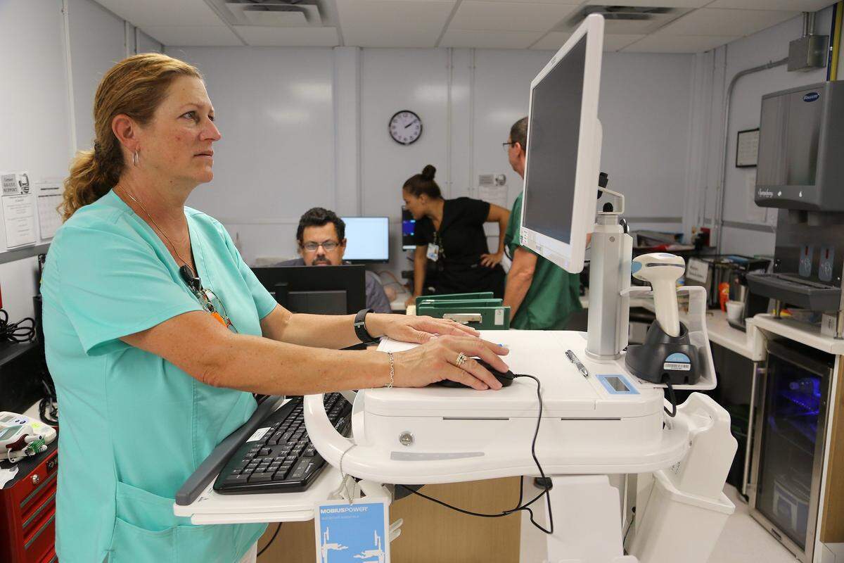 Intensive Care Unit at Fishermen’s Hospital in Marathon.