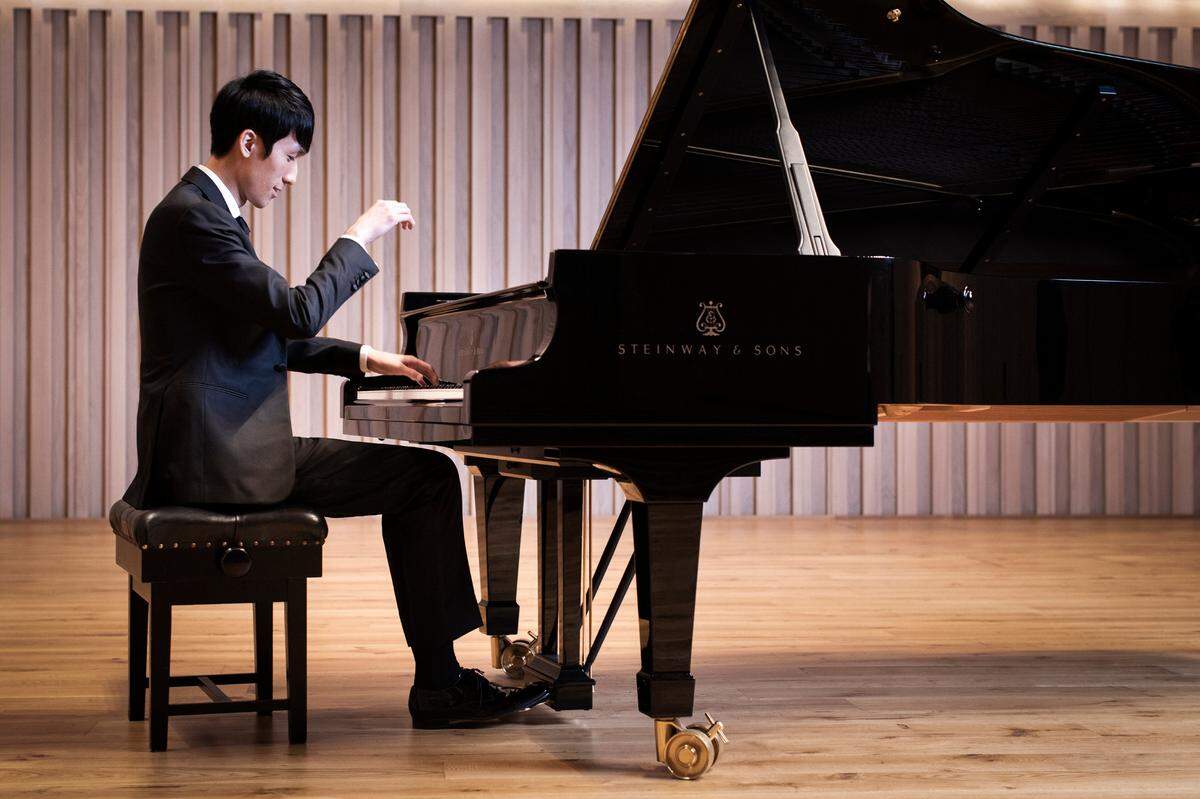 Eric Lu performs during the Chopin Foundation’s Salon Series.