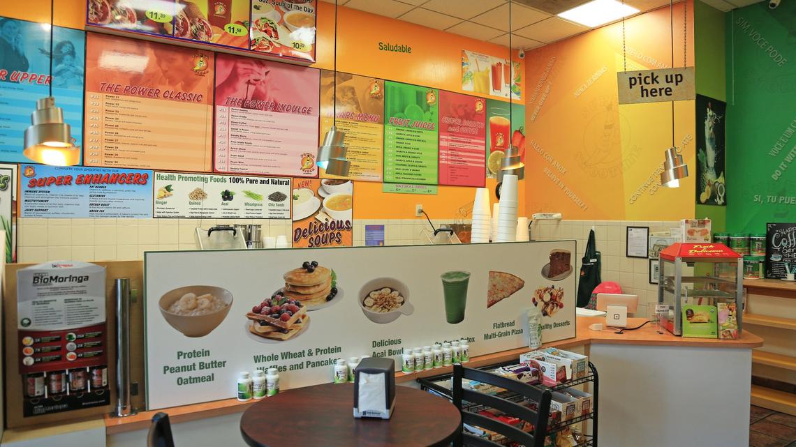 Vista de Super Smoothie, en Miami, Florida.