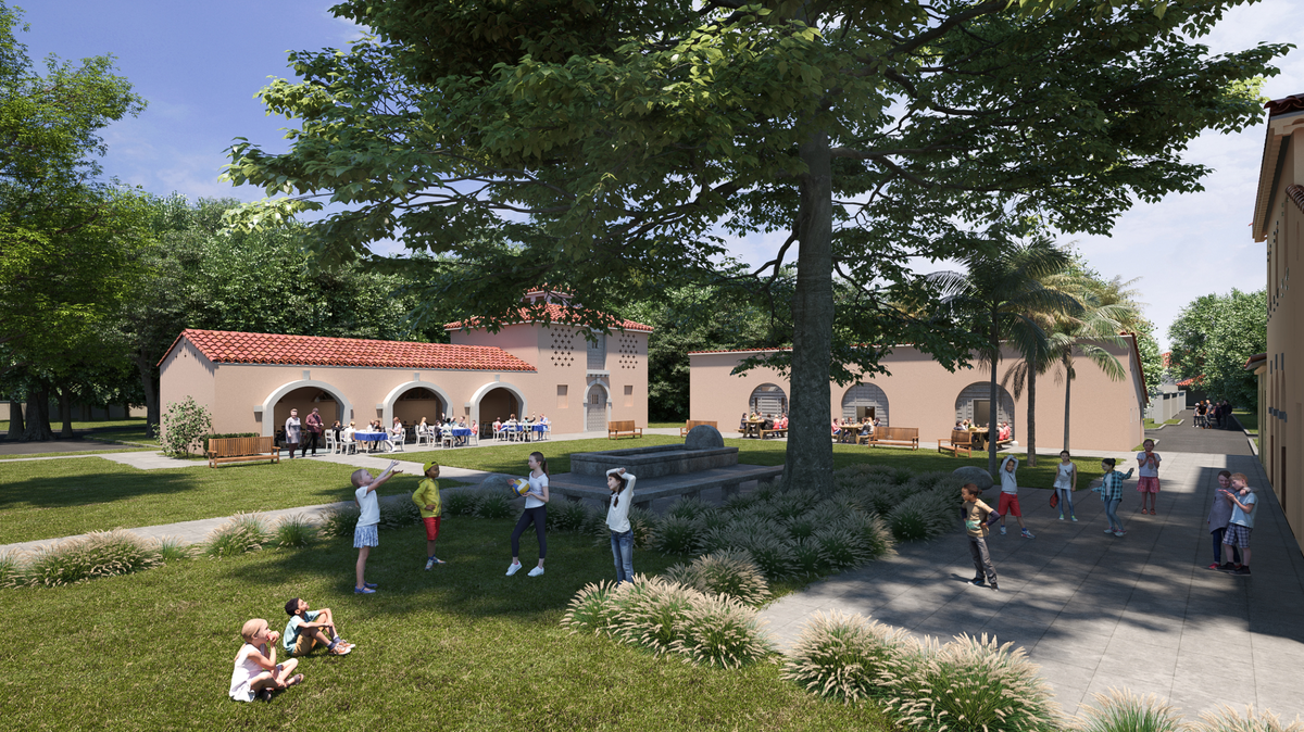 Former stables and farm buildings at Vizcaya Village, which sits across South Miami Avenue from the main portion of the Vizcaya Museum & Gardens, will be renovated for use as classrooms for children and adults as part of a multimillion-dollar restoration.