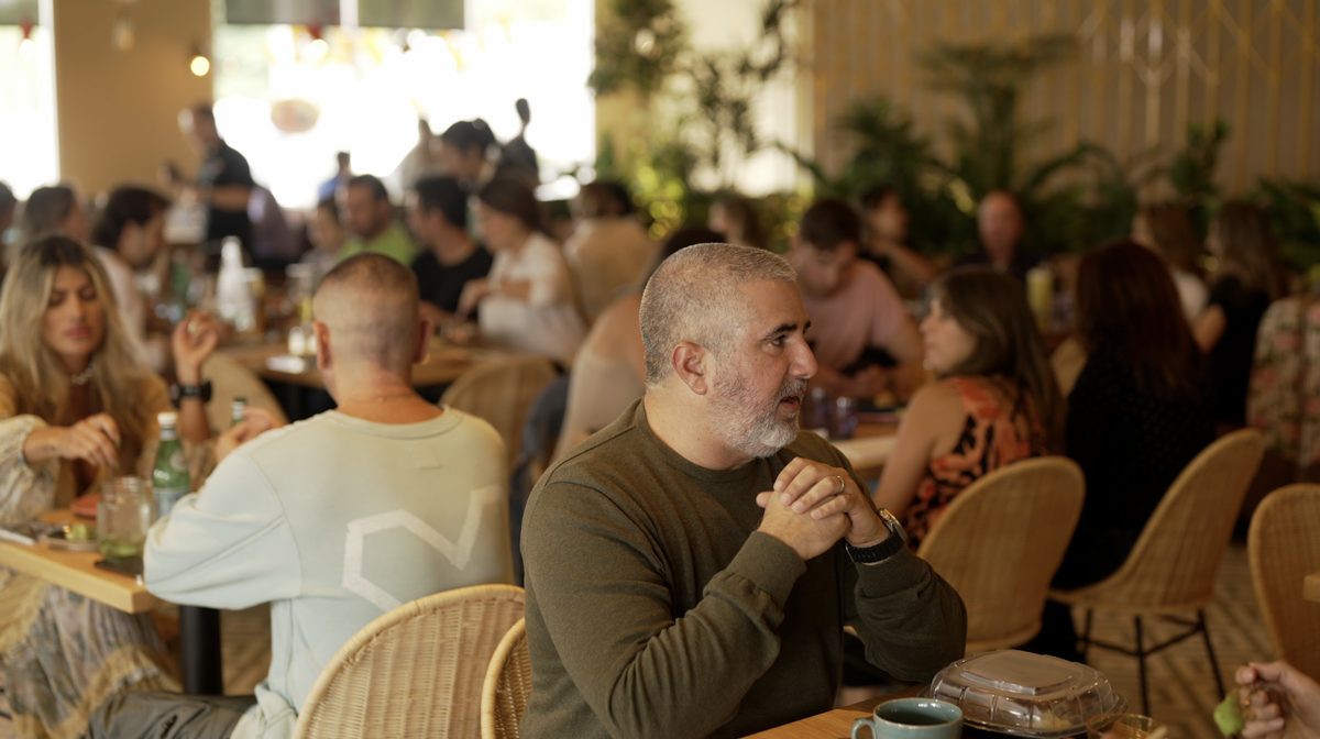 Guests enjoy Colombian food at the new Alegria restaurant in Miami.