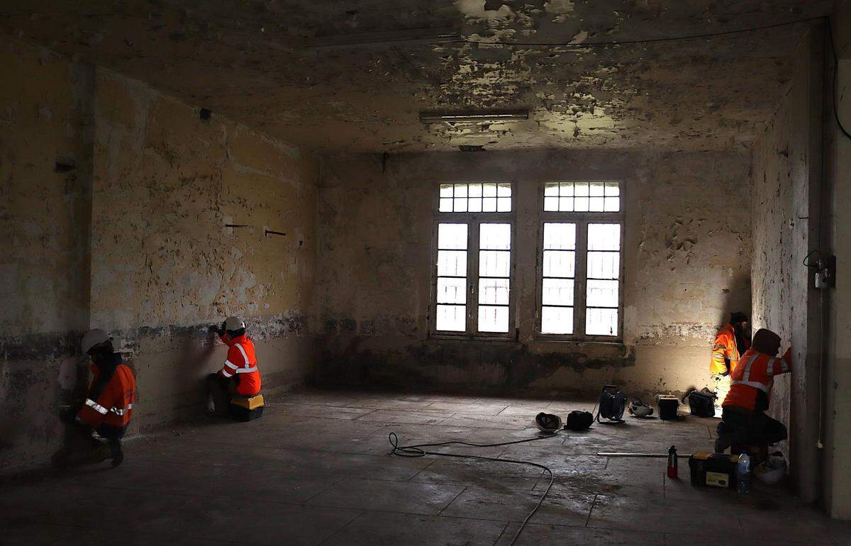 Researchers were interested in learning about the military history of the old barracks building.