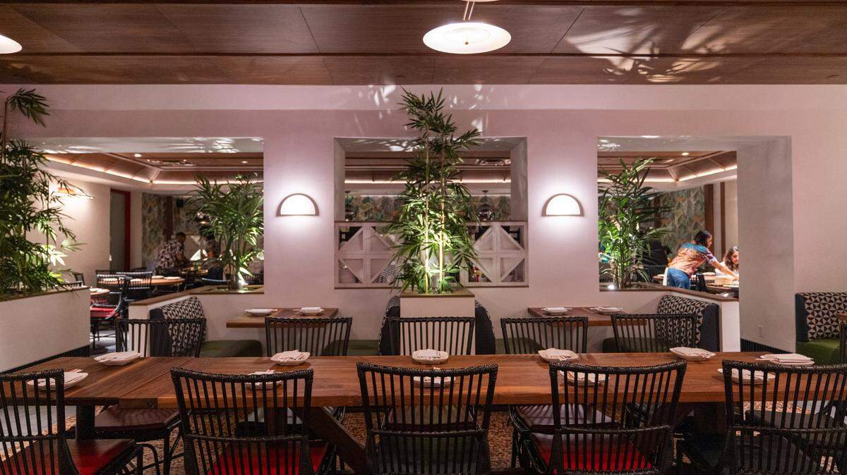 The interior of the iconic Chinese restaurant RedFarm, now open in Coconut Grove.