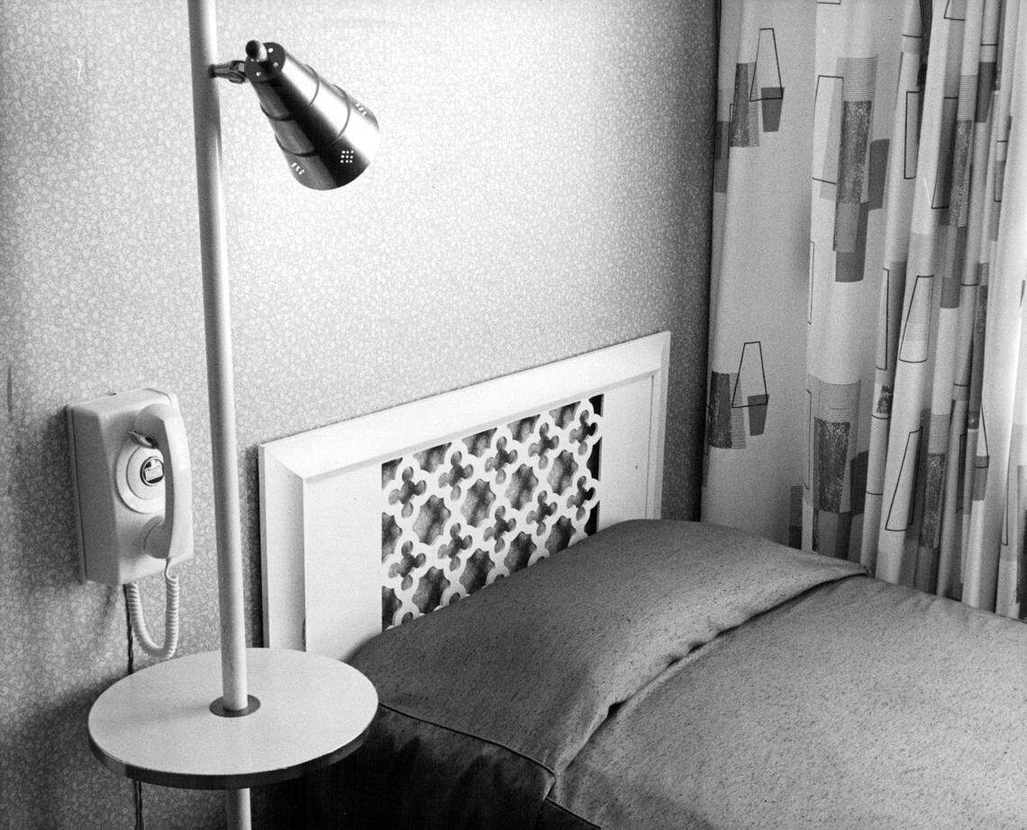 Everglades Hotel room in 1960.