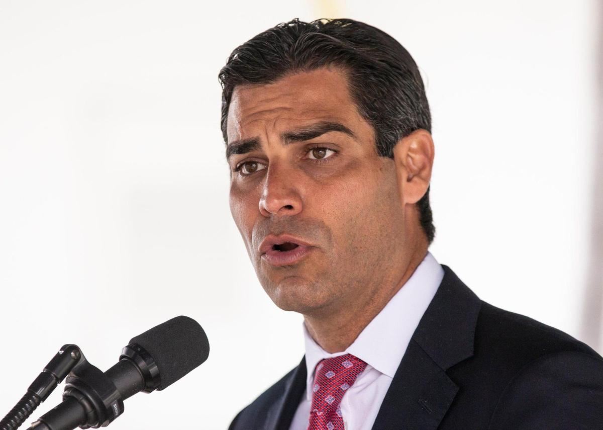 City of Miami Mayor Francis Suarez comments on preventing non-residents of the City of Miami from receiving the vaccine before the elderly population and the general population of the city during press conference at Miami City Hall on Thursday, Jan. 14, 2021.