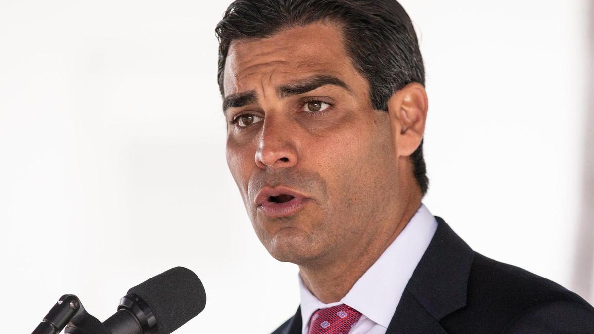 City of Miami Mayor Francis Suarez comments on preventing non-residents of the City of Miami from receiving the vaccine before the elderly population and the general population of the city during press conference at Miami City Hall on Jan. 14, 2021.