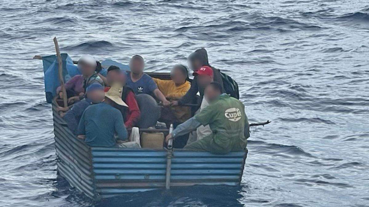 The U.S. Coast Guard intercepted a boat with 11 Cuban migrants on Monday, June 28, 2021. They were repatriated. More Cubans are attempting the perilous journey across the Florida Straights this year than in 2020.