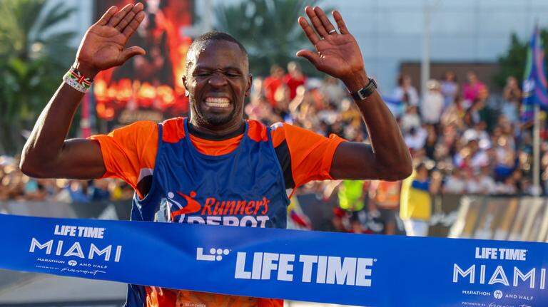 No snow at Life Time Miami Marathon, where 18,500 runners battled heat, humidity