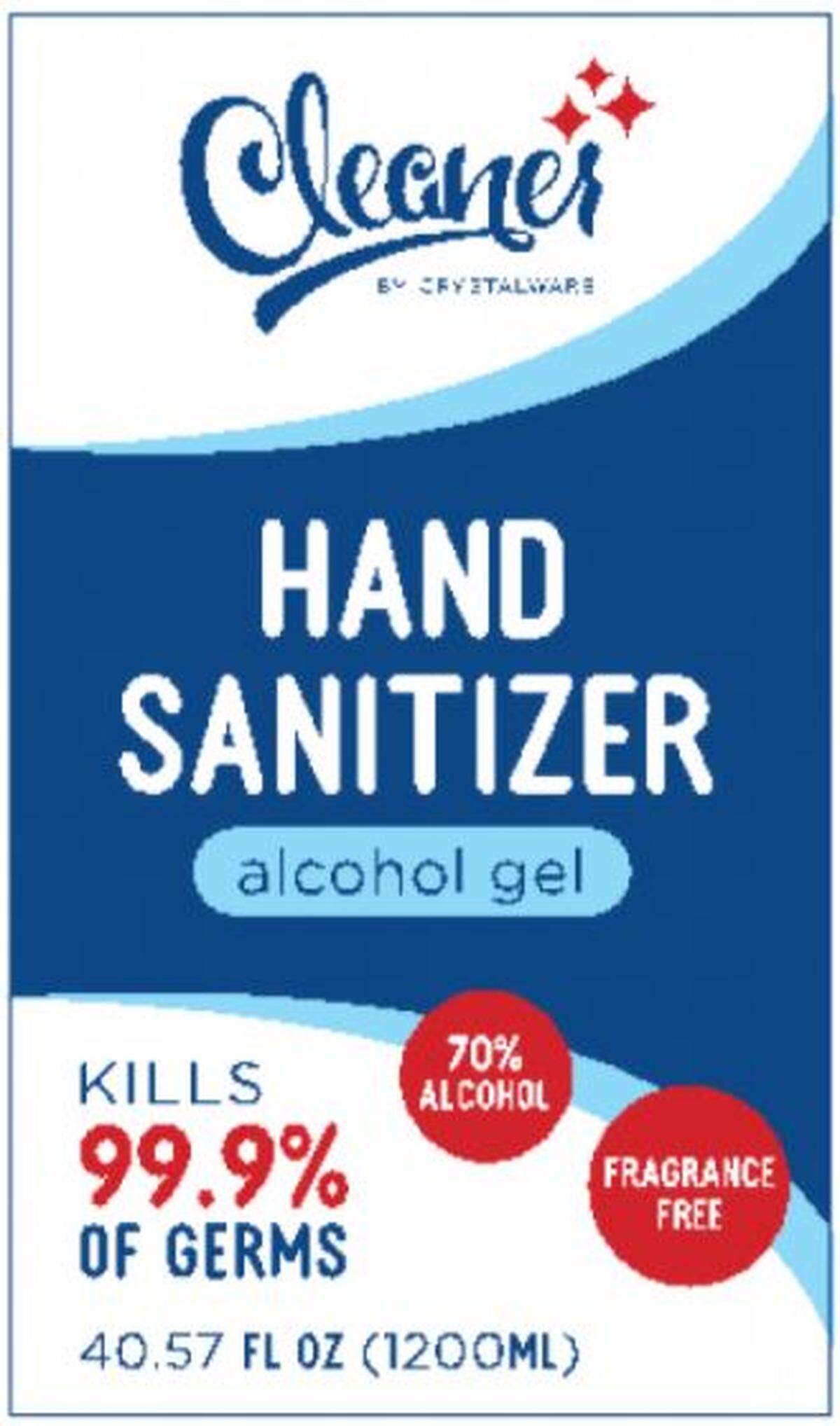 Cleaner Hand Sanitizer.